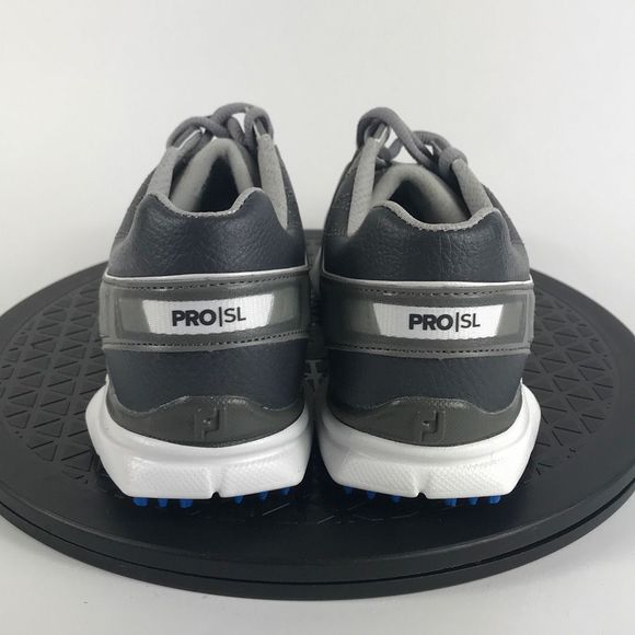FootJoy Pro|SL Gray Leather Spikeless Golf Shoes 98135 Women’s Size 7.5 - Picture 6 of 12